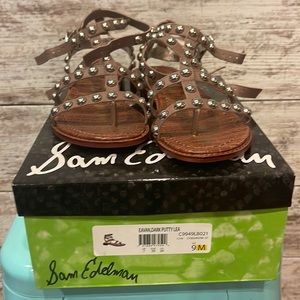 NEW SAM EDELMAN EAVAN DARK PUTTY sz 9